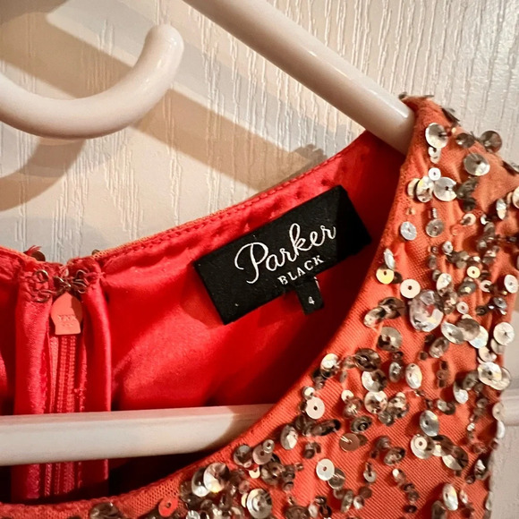 PRICE FIRM NWT PARKER BLACK PROM DRESS - Picture 3 of 10